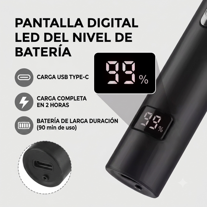 Recortadora Eléctrica 3 en 1 para Vello Nasal, Orejas y Cejas